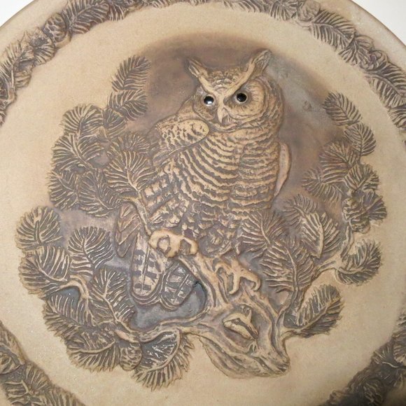 Great Horned Owl Collector Plate Designed by Barbara Linley Adams Poole England - Picture 2 of 5
